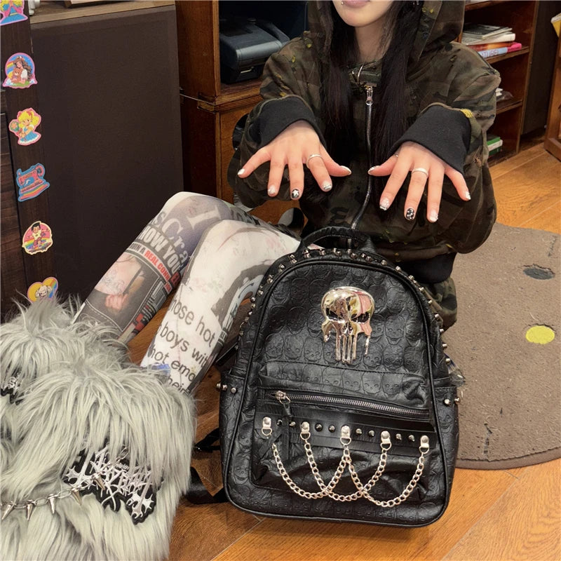 Skull Chain Backpack