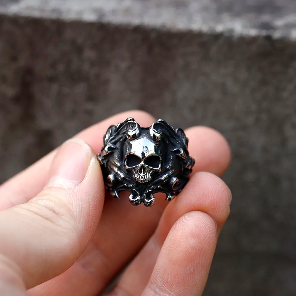 Horned Skull Ring