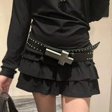 Studded Buckle Belt