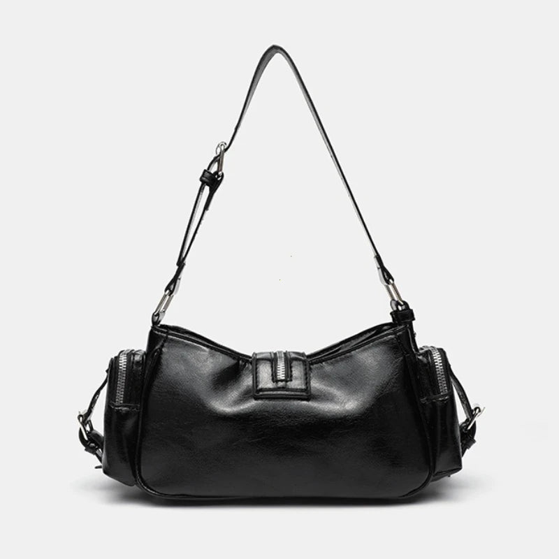 Buckle Strap Shoulder Bag