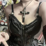 Layered Cross Necklace