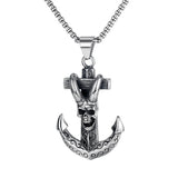 Gothic Pirate Anchor Necklace