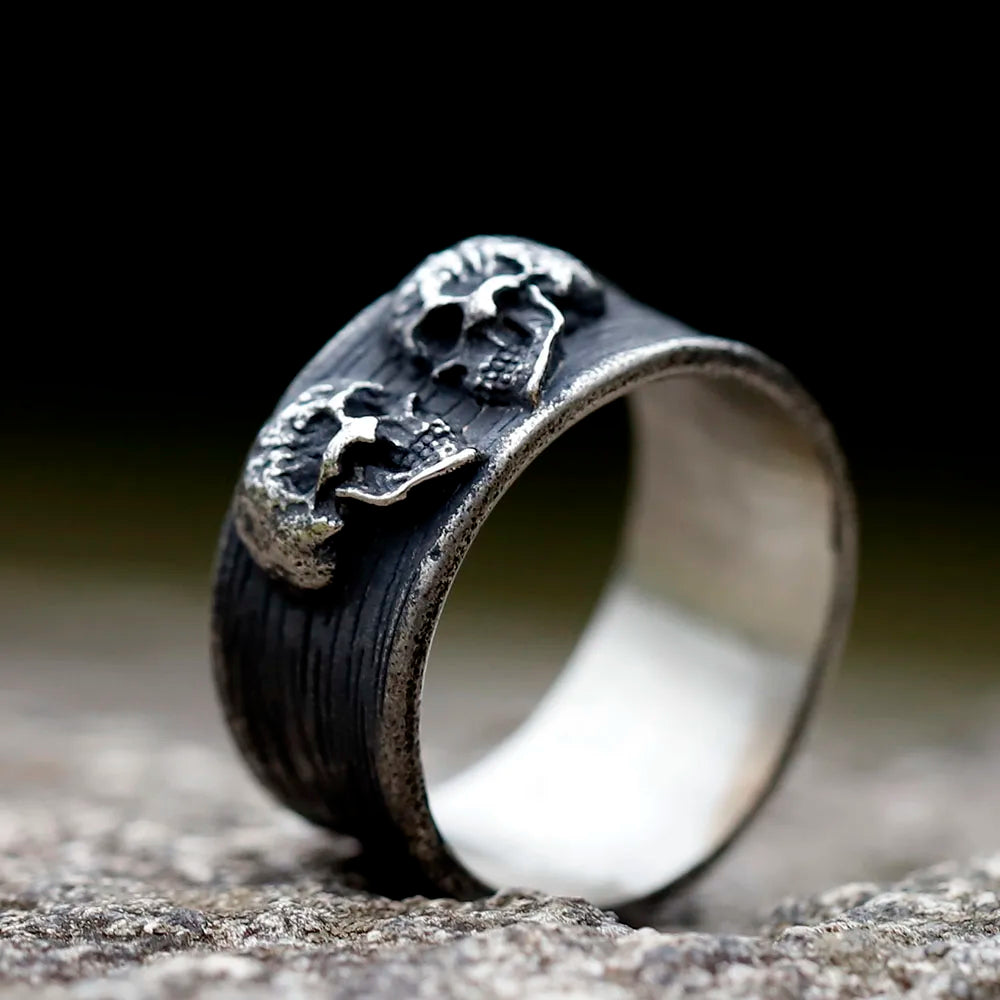 Twin Skull Ring