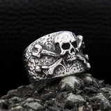 Crossbones Skull Ring