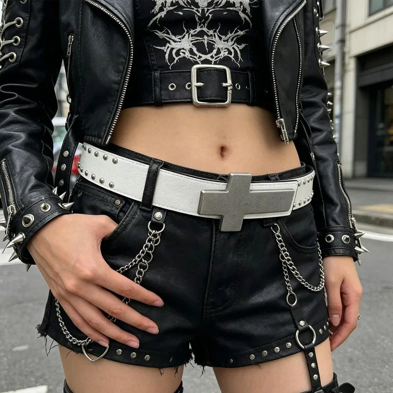 Studded Buckle Belt