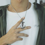 Gothic Pirate Anchor Necklace