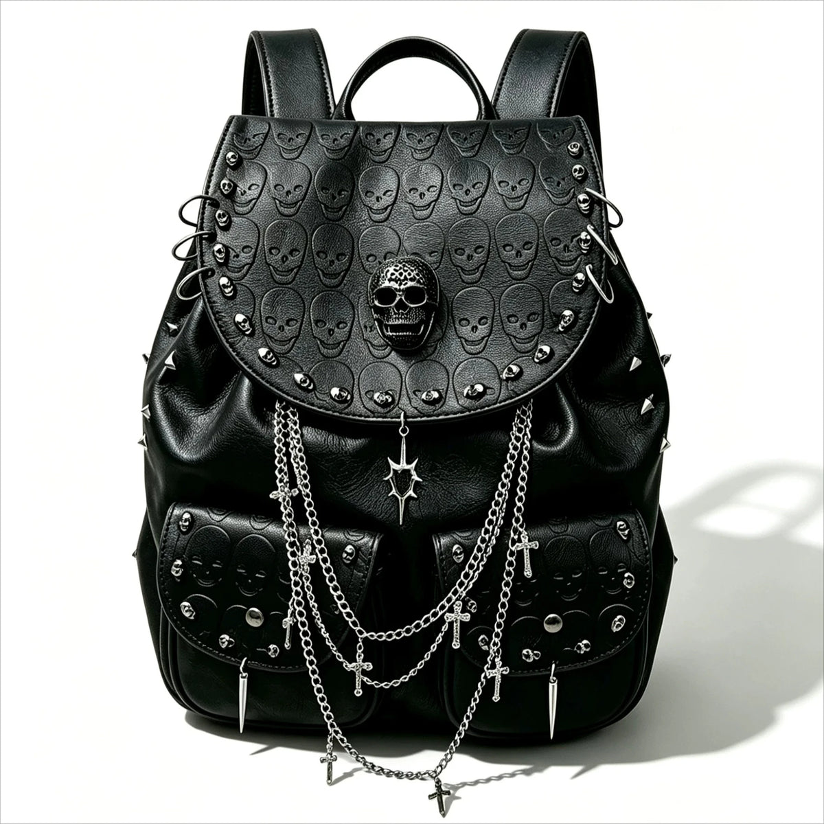 Skull Detail Backpack