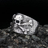 Crossbones Skull Ring