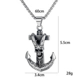 Gothic Pirate Anchor Necklace