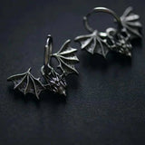 Winged Hoop Earrings