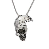 Cracked Skull Necklace