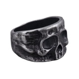 Half Face Skull Ring