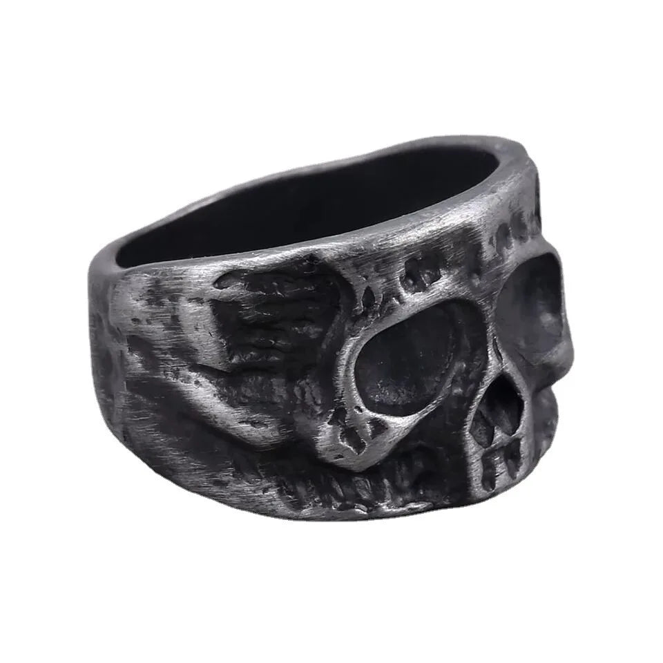 Half Face Skull Ring