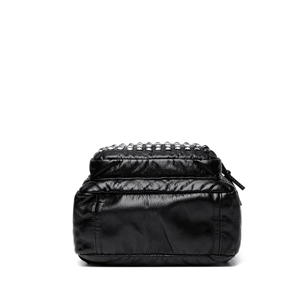 Studded Leather Backpack