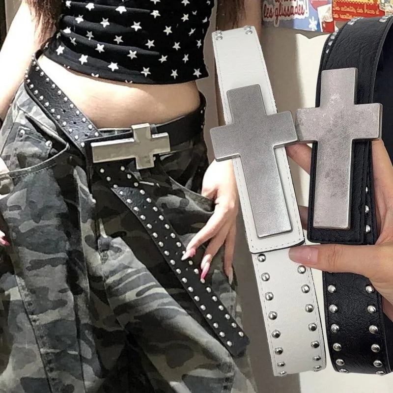 Studded Buckle Belt