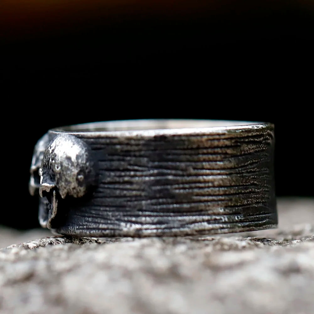 Twin Skull Ring