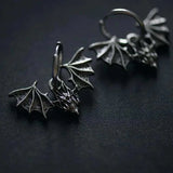 Winged Hoop Earrings