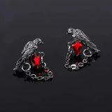 Midnight Crow Guardian Earrings