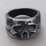 Half Face Skull Ring