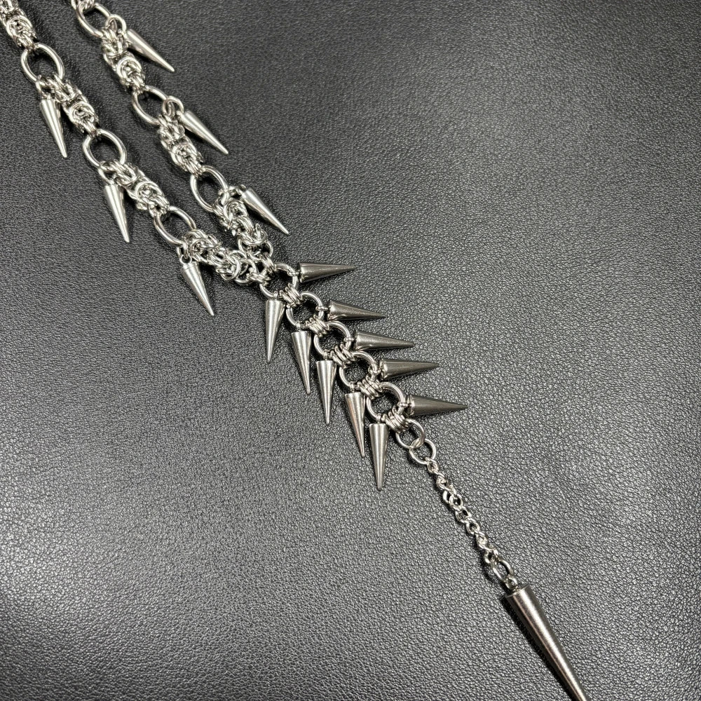 Gothic Spine Chain Necklace