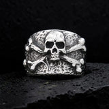 Crossbones Skull Ring